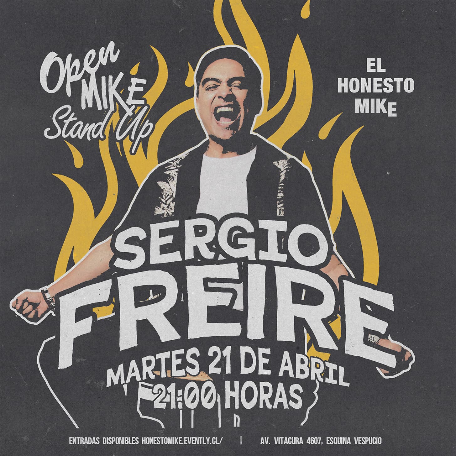 Open Mike:Sergio Freire en El Honesto Mike Vitacura image}