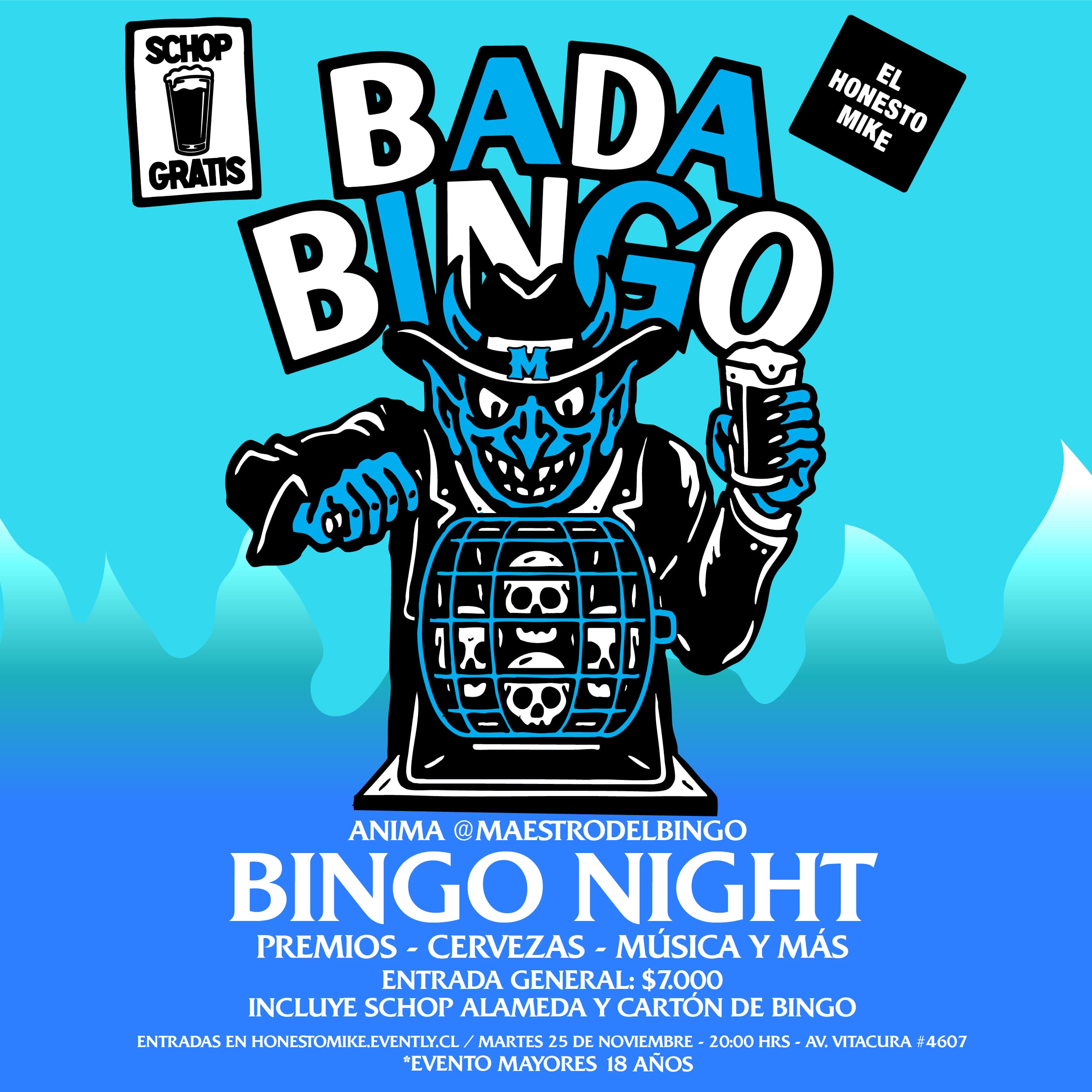 Bada Bingo: Bingo Night en El Honesto Mike image}