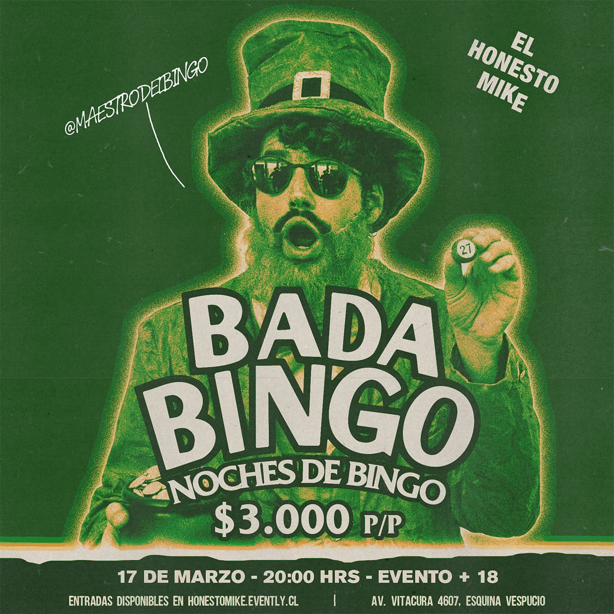 Bada Bingo: Bingo Night en El Honesto Mike image}
