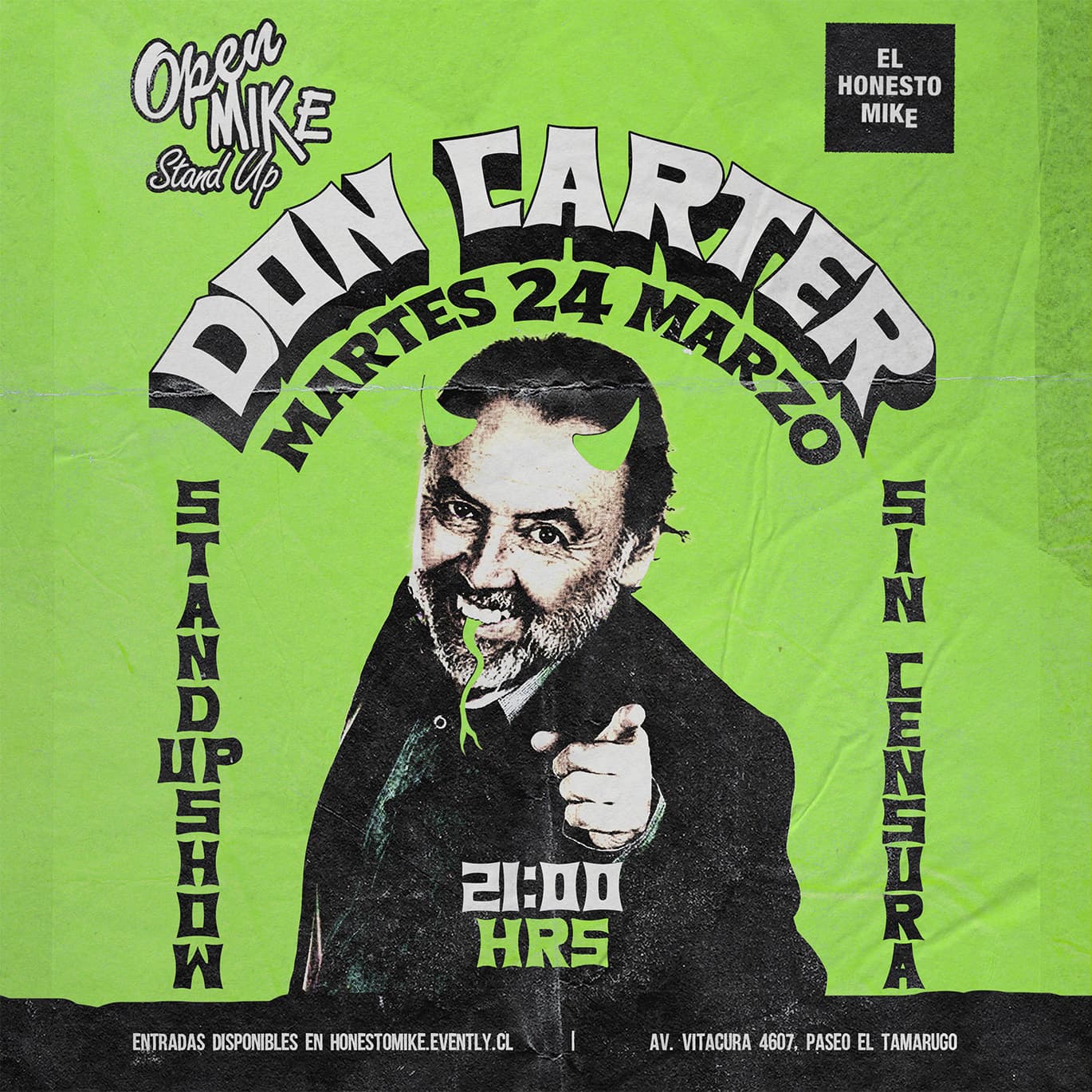 Open Mike: Don Carter en El Honesto Mike Vitacura image}