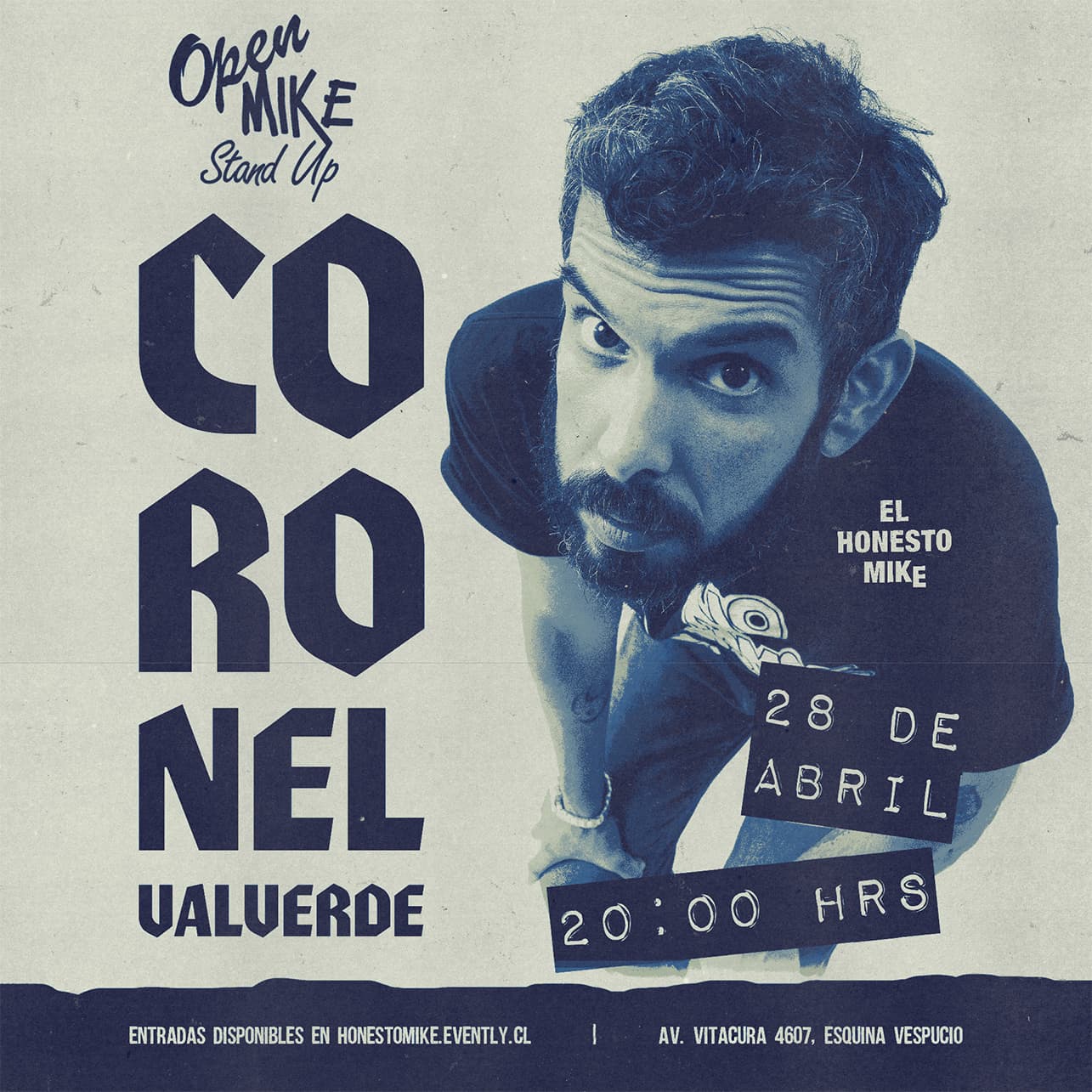 Open Mike: Coronel Valverde en El Honesto Mike Vitacura image}